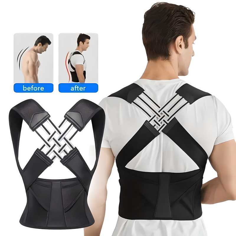 Adjustable Back Posture Corrector – Pain Relief Support Belt for Men & Women
